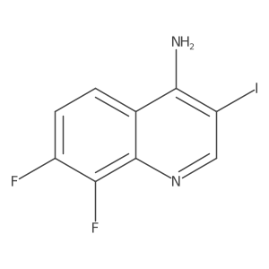 4-Amino-7,8-difluoro-3-iodoquinoline Structure