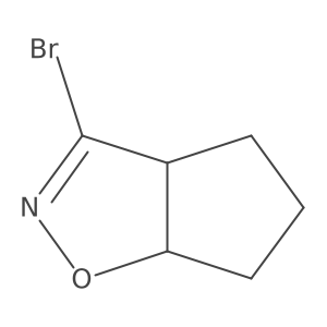 3-Bromo-4,5,6,6a-tetrahydro-3aH-cyclopenta[d]isoxazole结构式