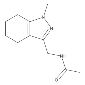N-((1-methyl-4,5,6,7-tetrahydro-1H-indazol-3-yl)methyl)acetamide结构式