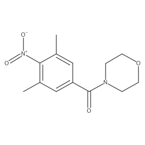 (3,5-Dimethyl-4-nitrophenyl)(morpholino)methanone结构式