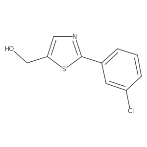 (2-(3-Chlorophenyl)thiazol-5-yl)methanol结构式