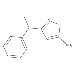 3-(1-Phenylethyl)-1,2-oxazol-5-amine Structure