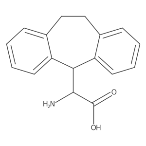 5H-Dibenzo[a,d]cycloheptene-5-acetic acid, alpha-amino-10,11-dihydro-, (R)- Structure