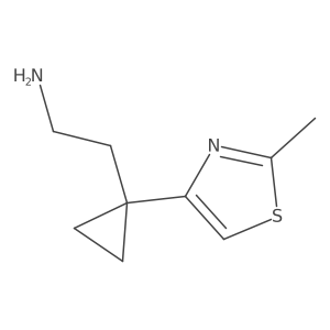 2-[1-(2-Methyl-1,3-thiazol-4-yl)cyclopropyl]ethan-1-amine Structure