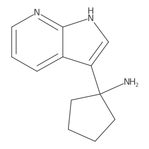 1-{1H-pyrrolo[2,3-b]pyridin-3-yl}cyclopentan-1-amine Structure