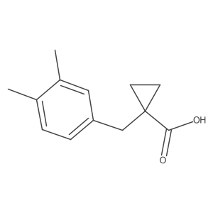 1-(3,4-Dimethylbenzyl)cyclopropane-1-carboxylic acid Structure