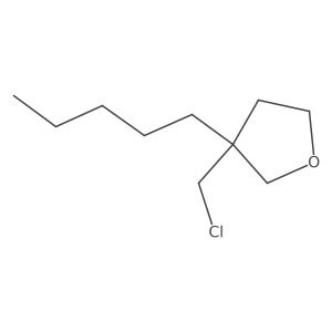 3-(Chloromethyl)-3-pentyltetrahydrofuran Structure