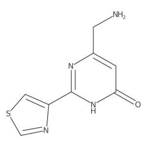 6-(Aminomethyl)-2-(1,3-thiazol-4-yl)-3,4-dihydropyrimidin-4-one结构式