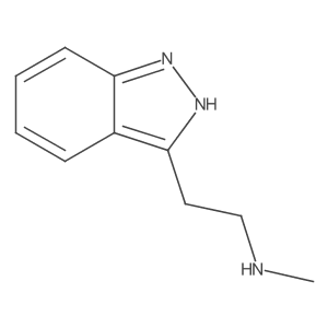 2-(1H-Indazol-3-yl)-N-methylethanamine结构式