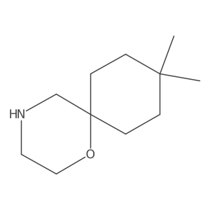 9,9-Dimethyl-1-oxa-4-azaspiro[5.5]undecane Structure
