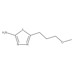 2-Amino-5-(3-methoxypropyl)-1,3,4-thiadiazole Structure