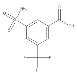 3-Sulfamoyl-5-(trifluoromethyl)benzoic acid Structure