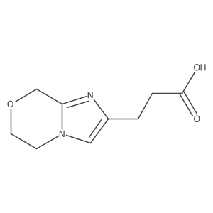 3-{5H,6H,8H-imidazo[2,1-c][1,4]oxazin-2-yl}propanoic acid Structure