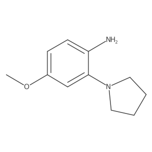 4-Methoxy-2-(pyrrolidin-1-yl)aniline Structure
