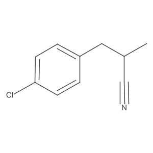 3-(4-Chlorophenyl)-2-methylpropanenitrile Structure