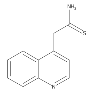 2-(Quinolin-4-yl)ethanethioamide结构式