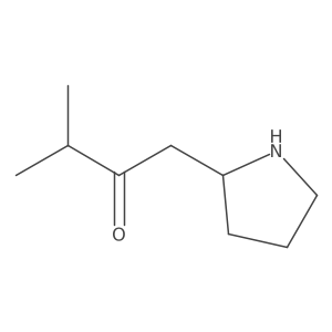 3-Methyl-1-(pyrrolidin-2-YL)butan-2-one结构式