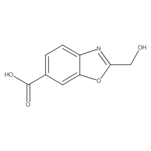 2-(Hydroxymethyl)benzo[d]oxazole-6-carboxylic acid结构式