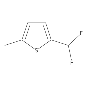 Thiophene, 2-(difluoromethyl)-5-methyl-结构式
