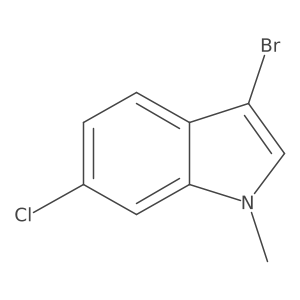 3-bromo-6-chloro-1-methyl-1H-indole Structure