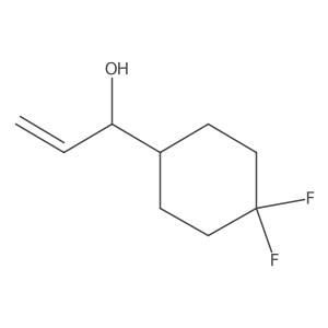 1-(4,4-Difluorocyclohexyl)prop-2-en-1-ol结构式