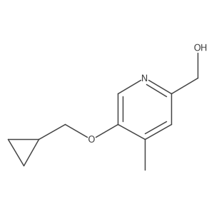 5-(Cyclopropylmethoxy)-4-methyl-2-pyridinemethanol结构式