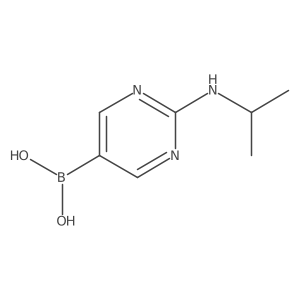 (2-(Isopropylamino)pyrimidin-5-yl)boronic acid Structure