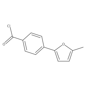 4-(5-Methylfuran-2-yl)benzoyl chloride结构式