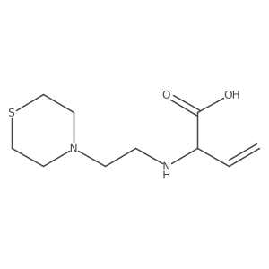 2-{[2-(Thiomorpholin-4-yl)ethyl]amino}but-3-enoic acid结构式
