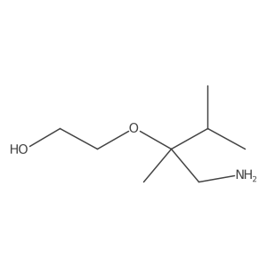 2-[(1-Amino-2,3-dimethylbutan-2-yl)oxy]ethan-1-ol Structure