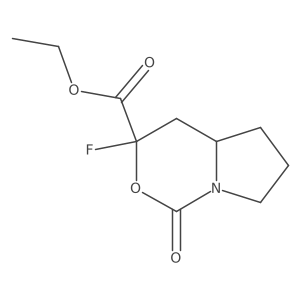 ethyl 3-fluoro-1-oxo-hexahydro-1H-pyrrolo[1,2-c][1,3]oxazine-3-carboxylate Structure