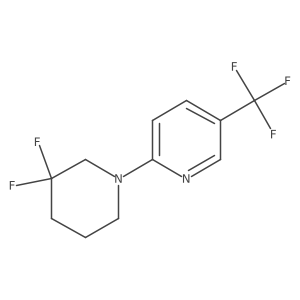 2-(3,3-Difluoropiperidin-1-yl)-5-(trifluoromethyl)pyridine结构式