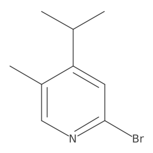 2-Bromo-4-isopropyl-5-methylpyridine Structure
