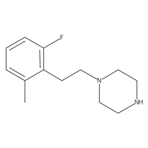 1-[2-(2-Fluoro-6-methylphenyl)ethyl]piperazine结构式