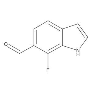 7-fluoro-1H-indole-6-carbaldehyde Structure