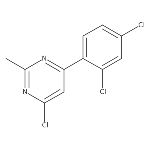 4-Chloro-6-(2,4-dichlorophenyl)-2-methylpyrimidine结构式