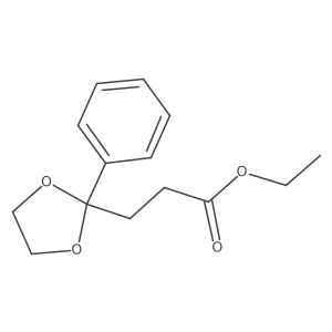Ethyl 2-phenyl-1,3-dioxolane-2-propanoate Structure