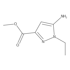 Methyl 5-amino-1-ethyl-1H-pyrazole-3-carboxylate Structure