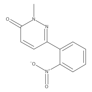 2-methyl-6-(2-nitrophenyl)pyridazin-3(2H)-one结构式