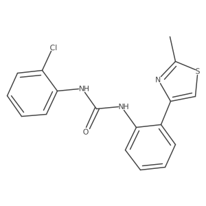 1-(2-Chlorophenyl)-3-(2-(2-methylthiazol-4-yl)phenyl)urea结构式
