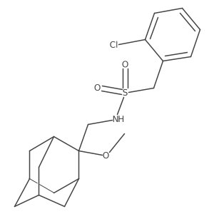 1-(2-chlorophenyl)-N-(((1R,3S,5r,7r)-2-methoxyadamantan-2-yl)methyl)methanesulfonamide Structure