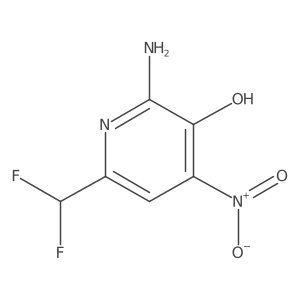 2-Amino-6-(difluoromethyl)-4-nitropyridin-3-ol Structure