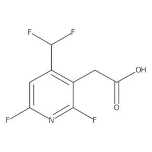 2-(4-(Difluoromethyl)-2,6-difluoropyridin-3-yl)acetic acid Structure