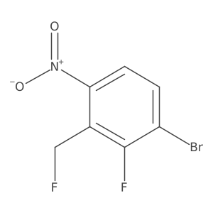 1-Bromo-2-fluoro-3-fluoromethyl-4-nitrobenzene结构式