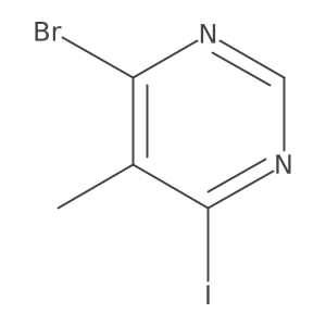 4-Bromo-6-iodo-5-methylpyrimidine Structure