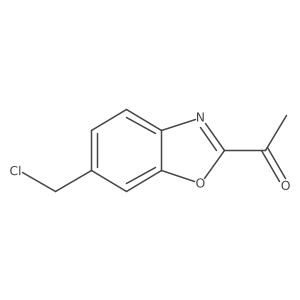 1-(6-(Chloromethyl)benzo[d]oxazol-2-yl)ethanone Structure