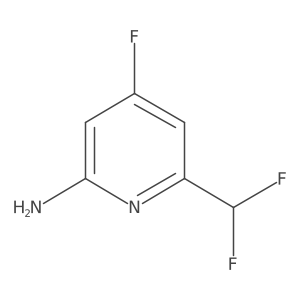 6-(Difluoromethyl)-4-fluoropyridin-2-amine Structure
