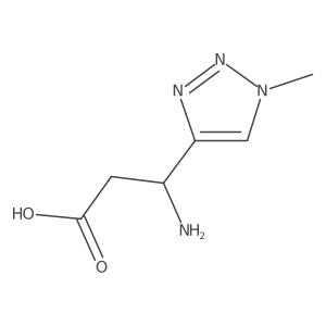 (3S)-3-Amino-3-(1-methyl-1H-1,2,3-triazol-4-yl)propanoic acid结构式