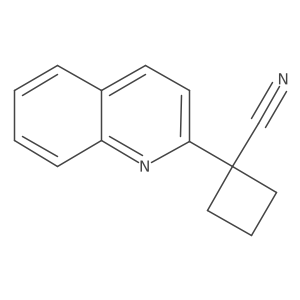 1-(Quinolin-2-yl)cyclobutane-1-carbonitrile结构式