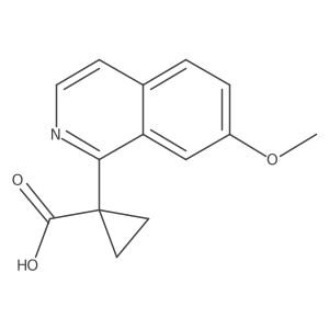 1-(7-Methoxyisoquinolin-1-yl)cyclopropane-1-carboxylic acid结构式